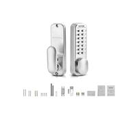 VEVOR Serratura Meccanica Senza Chiave, Serratura Meccanica con 14 Chiavi, Pomello Meccanico per Porta con Tastiera, Serratura per Cancello Impermeabile Senza Chiave in Acciaio Inox Monofacciale