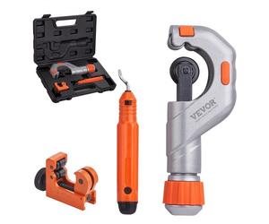 VEVOR Set 3 tagliatubi tubi in rame, tagliatubi con diametro esterno di 3/16"-2", mini tagliatubi e strumento per sbavatura con diametro esterno di 1/8"-7/8", set di tagliatubi per tubi in rame