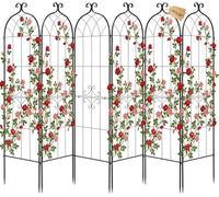 VEVOR Traliccio da giardinaggio Set 6 pz 220x52,5 cm – Metallo verniciato a polvere ad incastro