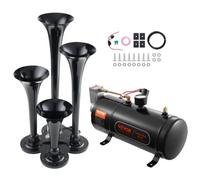 VEVOR Compressore d'Aria 12V Serbatoio 3L Sistema Compressione per Tromba 170W