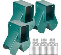 VEVOR Set di Connettore per Altalena 3 Pezzi, Attrezzatura di Connettore 3 Pezzi per Altalena in Acciaio al Carbonio Supporto Medio per Trave in Legno Palo Accessori di Montaggio 10,2 x 10,2 cm, Verde