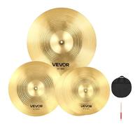 VEVOR Cymbal Pack 3 Pezzi Piatti per Batteria 355/400/505 mm Piatti in Lega