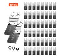 VEVOR Set da 50 Lame Bimetalliche per Utensile Oscillante per Chiodi e Legno