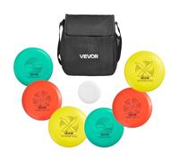 VEVOR Set da Golf a Dischi 6 + 1 Pezzi per Principianti, Set Iniziale di Dischi da Golf per Adulti con Putter, Mid-Range, Driver, Mini Marcatore, Zaino Portatile, per Giardino, Prato, Spiaggia