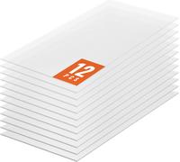 VEVOR Pannelli per Serre in Policarbonato per Tetti 12 Pezzi, 1210 x 605 x 6 mm, Coperture in Plastica Ondulata Impermeabile e Protetta dai Raggi UV, Lastre Trasparenti per Coperture Urti per Serre
