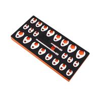 VEVOR Set di 24 chiavi a piede di corvo 3/8" attacco, 3/8"-1" SAE chiave a piede di porco metrica 10-22mm, acciaio CR-MO con custodia, compatibile con chiave dinamometrica, per riparazione auto