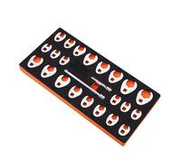 VEVOR Set di 24 chiavi a piede di corvo 9,5 mm attacco, 9,5-25,4 mm SAE chiave a piede di porco metrica 10-22mm, acciaio CR-MO con custodia, compatibile con chiave dinamometrica, per riparazione auto