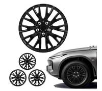 VEVOR Set di 4 Copricerchi per Auto, Copriruota per Cerchi R16 da 16 pollici 40,6 cm Ricambio OEM Compatibile con Hyundai, Chevrolet, Ford, Honda, Copricerchi Protezione Manutenzione, 20 Raggi, Nero
