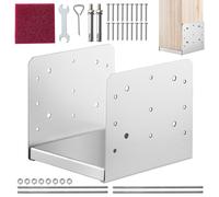 VEVOR Set di Base per Palo in Legno da 203 x 203 mm 8x8 per Ancoraggio Palo