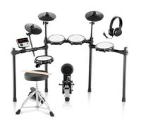 VEVOR Set di Batteria Elettronica, 32 Kit di Batteria e Kit Batteria Elettronica da 480 Suoni, Batteria Elettronica Rullante Silenzioso 203,2 mm con Supporto USB MIDI con Piatti, Bacchette e Cuffie