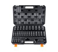 VEVOR Set di Bussole a Impatto con Attacco da 1/2", Set di 34 Bussole Metriche 8