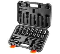 VEVOR Set di Bussole per Avvitatore a Percussione Girevole 6,35 mm a 9,52 mm