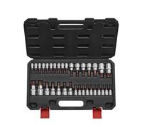 VEVOR Set di Bussole Torx, 34 Pezzi, a Stella Piena e Antimanomissione T6 a T70, Acciaio Legato S2 e Acciaio Cr-V, Attacchi 0,63/0,95/1,27 cm, con Custodia di Stoccaggio, Uso Manuale