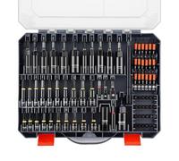VEVOR Set di Chiavi a Bussola per Fai Da Te, Chiavi Magnetiche 80 Pezzi, Misure SAE e Metriche, con Regolazione, Prolunghe, Bussola Universale e Valigetta, per Riparazioni Auto e Lavori Domestici