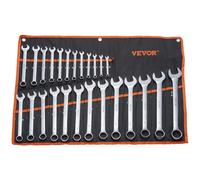 VEVOR Set di Chiavi Combinate 25 Pezzi Metrici da 6 mm a 32 mm con Borsa a Rullo
