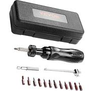 VEVOR Set di Chiavi per Cacciavite Dinamometrico da 1/4" Gamma di Regolazione Coppia 10-70 pollici-libbre, Cacciavite Dinamometrico con Incremento 1 pollici-libbre, Set Punte Cacciavite Dinamometrico