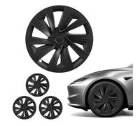 VEVOR Set di Copricerchi da Auto 4 pezzi, Copriruote Compatibile con Tesla Model Y 2025 di Ricambio, Sostituzione per Cerchi R19 19 pollici, Copricerchi di Protezione Auto 10 Raggi in ABS, Nero Opaco