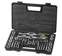 VEVOR Set di Filiere Maschi Utensili per Filettatura Misura Metrica M3 - M12 40 Pezzi in Totale, Set per Rubinetti Matrici in Lega di Zinco Utensili per Filettature in Valigetta, Set Rubinetti Chiavi