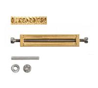 VEVOR Set di Fustelle 10 Numeri Flessibili in Ottone per Stampa a Caldo, Compatibili con Macchina VEVOR, da 0 a 9, con Scanalatura a T, Completo di Telaio Chiave Esagonale Dadi Viti Staffa Pinzette