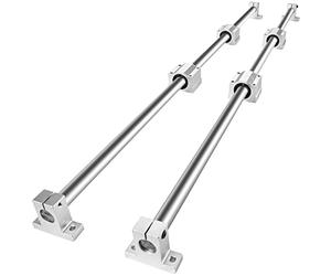 VEVOR Set di guide lineari, SFC20 1.000 mm, 2 guide di scorrimento SFC20 da 39,4 pollici/1.000 mm, 4 blocchi di scorrimento SC20, 4 supporti per guide, guide lineari per macchine automatizzate