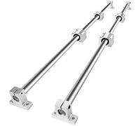 VEVOR Set di guide lineari, SFC20 1.200 mm, 2 guide di scorrimento SFC20 da 39,4 pollici/1.000 mm, 4 blocchi di scorrimento SC20, 4 supporti per guide, guide lineari e kit cuscinetti