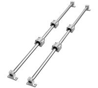 VEVOR Set di guide lineari, SFC20 1.200 mm, 2 guide di scorrimento SFC20 da 47,2 pollici/1.200 mm, 4 blocchi di scorrimento SC20, 4 supporti per guide, guide lineari e kit cuscinetti