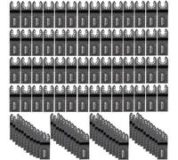 VEVOR Set di Lame Oscillanti 100 Pezzi in HCS per Utensile Multifunzione Taglio di Legno Metallo, Kit di Lame Multifunzione Totale 100 Pezzi Sostituibili per Taglio di Metallo Plastica Legno con Scala