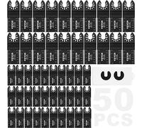 VEVOR Set di Lame per Utensili Oscillanti 50 Pezzi in HCS Kit di Lame Multifunzione 50 Pezzi Sostituibili per Utensili Oscillanti per Taglio di Metallo Legno, Lame Oscillanti in Acciaio ad Alto Tenore