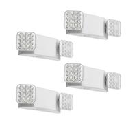 VEVOR Set di Lampada Emergenza LED da Incasso da Parete, Plafoniera Emergenza da 4 pezzi, Faretti LED da Incasso da Parete con Batteria di Backup per Uscita, CA 120/277 V, Potenza Nominale 3W