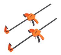 VEVOR Set di Morsetti a Barra per Falegname da 2 Pezzi Morsetti a Sgancio Rapido 609,6 mm Forza di Serraggio Max. 136kg, Pinza Allargatrice Reversibile per Falegnameria Metallurgica, Morsetti a Barra