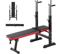 VEVOR Panca per Pesi Panca per Sit Up Allenamento Forza Regolabile 181,4 kg