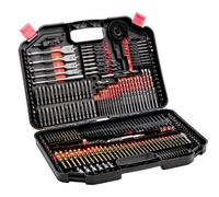 VEVOR Set di Punte da Trapano 246 Pezzi, Set di Punte da Trapano e Cacciavite, Set di Punte da Cacciavite Adatte per Foratura di Metallo, Kit Combinato Assortiti in Custodia per Trasporto Organizzata