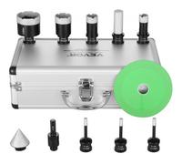 VEVOR Set di Punte diamantate per Carotatore, 7 Pezzi 6/6/6/20/25/35/50mm Kit a Tazza diamantata, con Punta per Fresatura a Dito Lama a Punta Conica e Custodia per Secco e Bagnato, Punte diamantate