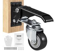 VEVOR Set di Ruote Retrattili 4 Pezzi per Banco di Lavoro Carico max. 74,8 kg