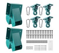 VEVOR Set di Staffe per Altalena, Set di Montaggio a Forma di A, con 2 Staffe ad A e 4 Ganci Resistenti, capacità di Carico di 567 kg per Pezzo, per Parco Giochi, Giardino e Attrezzature da Esterno