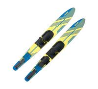 VEVOR Set di Tavole per Sci d'Acqua Lunghezza 150 cm con Attacchi a Ferro di Cavallo Regolabili X-7 Rivestimento UV Lucido, Tavole per Sci d'Acqua Combo per Adulti Carico max. 136 kg