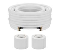 VEVOR Set di Tubi Mini Split da 15,2 m, Tubo in Rame per Aria Condizionata con Diametro Esterno di 6,4 e 9,5 mm, Nastri di Fissaggio, per Condizionatori Aria HVAC o Sistemi a Pompa di Calore