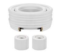 VEVOR Set Mini Split Line da 15,2 m Tubo in Rame per Aria Condizionata con Diametro Esterno di 6,4 e 12,7 mm, Nastri di Fissaggio, per Mini Condizionatori Aria, HVAC o Sistemi di Pompe di Calore