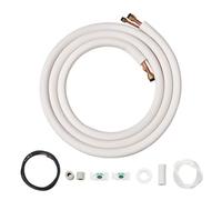 VEVOR Set Mini Split Line da 4876,8 mm, Tubi in Rame con Diametro Esterno 9,5 e 15,9 mm e Isolamento a Triplo Strato, per Apparecchiature di Condizionamento Pompe Riscaldamento HVAC Ricchi Accessori