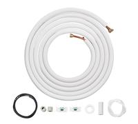 VEVOR Set Mini Split Line da 7620 mm, Tubi in Rame con Diametro Esterno 6,4 e 12,7 mm e Isolamento a Triplo Strato, Ricchi Accessori per Apparecchiature di Condizionamento Pompe Riscaldamento HVAC