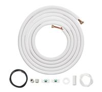 VEVOR Set Mini Split Line da 7620 mm, Tubi in Rame con Diametro Esterno 6,4 e 12,7 mm e Isolamento a Triplo Strato, Ricchi Accessori per Apparecchiature di Condizionamento Pompe Riscaldamento HVAC