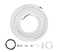 VEVOR Set Mini Split Line da 7620 mm, Tubi in Rame con Diametro Esterno 6,4 e 9,5 mm e Isolamento a Triplo Strato, Ricchi Accessori per Apparecchiature di Condizionamento Pompe Riscaldamento HVAC