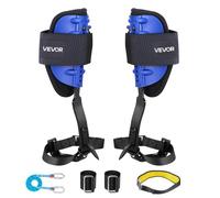 VEVOR Set per Arrampicata sugli Alberi, Attrezzatura per Arrampicata Sugli Alberi Regolabile in Altezza con Cinghie e Imbracatura, Carico di 159 kg, per la Raccolta della Frutta e la Caccia