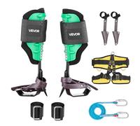 VEVOR Set per Arrampicata sugli Alberi, Regolabile in Altezza con Cinghie e Protezioni per Punte Carico di 159 kg, Speroni da Arrampicata in Acciaio per Impieghi Gravosi per la Raccolta della Frutta