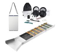 VEVOR Set per Ricerca dell'Oro con Cassetta di Sicurezza, Attrezzatura per l'Estrazione d'oro in Alluminio da 50 Pollici, Set per Prospezione d'oro da 23 Pz, Setaccio Ricerca d'oro Magnete Separatore