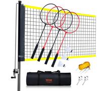 VEVOR Set di Reti da Badminton Rete da Badminton Portatile da Esterno