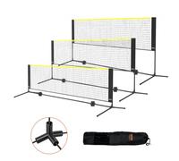 VEVOR Set Rete da Badminton Tennis Set Rete Portatile Pallavolo Esterno 302cm