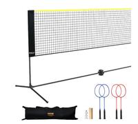 VEVOR Set Rete da Badminton Tennis Set Rete Portatile Pallavolo Esterno 606cm
