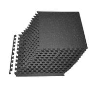 VEVOR Set Tappetino Puzzle Protettivo per Pavimento da Palestra 24 pezzi 610 x 610 x14 mm, Tappetini in Schiuma EVA Fitness ad Incastro da Ginnastica Palestra Ufficio Studio Allenamento