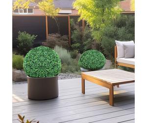 VEVOR Sfere di Bosso Artificiali Ø50,8 cm Piante Decorative di Bosso da Giardino